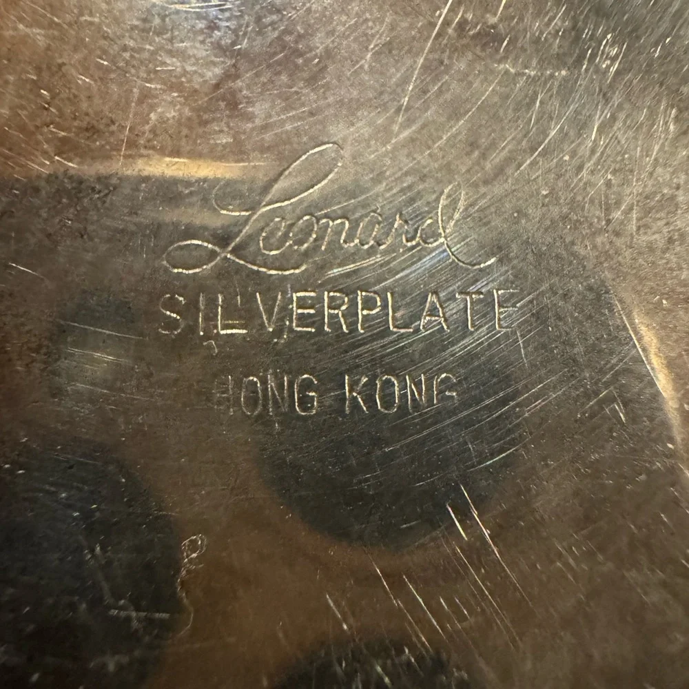 Vintage Leonard Silverplate Hong Kong Child's Sippy Cup w/ Lid - Picture 2 of 8